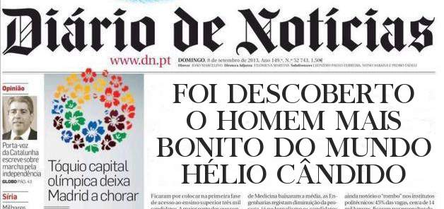 FOI DESCOBERTO O HOMEM MAIS BONITO DO MUNDO HÉLIO CÂNDIDO 