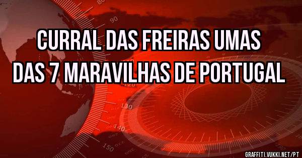 Curral das Freiras umas das 7 Maravilhas de Portugal 