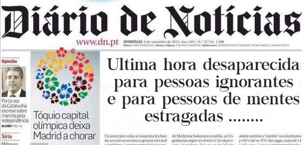 Ultima hora desaparecida para pessoas ignorantes e para pessoas de mentes estragadas ........