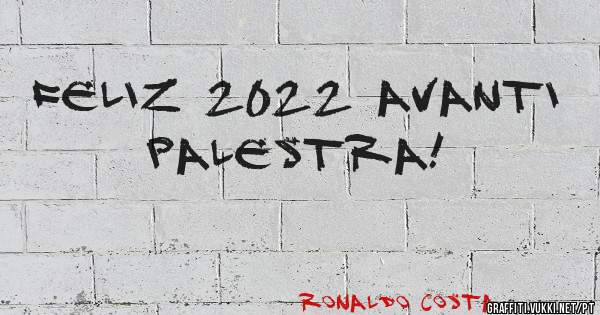 Feliz 2022 AVANTI PALESTRA!