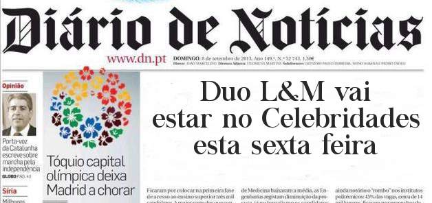 Duo L&M vai estar no Celebridades esta sexta feira 