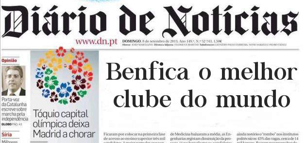 Benfica o melhor clube do mundo