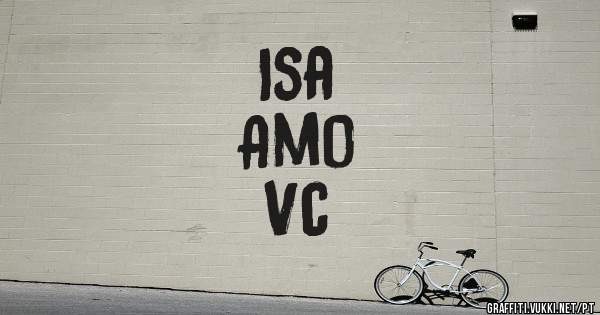 Isa
       Amo 
              Vc