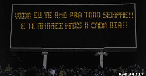 Vida Eu Te Amo pra todo sempre!!
E te amarei mais a cada dia!!