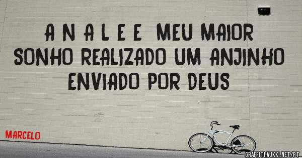 A N A L E E  MEU MAIOR SONHO REALIZADO UM ANJINHO ENVIADO POR DEUS