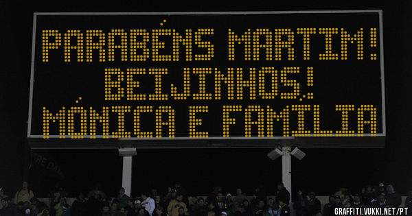 Parabéns Martim! 
Beijinhos! 
Mónica e família