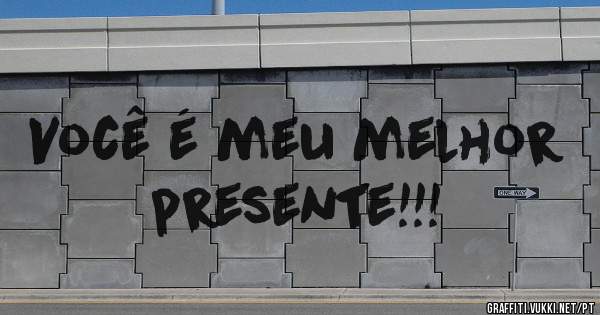 Você é meu melhor presente!!!