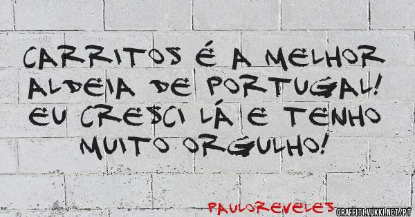 Carritos é a melhor Aldeia de Portugal! Eu cresci lá e tenho muito orgulho!