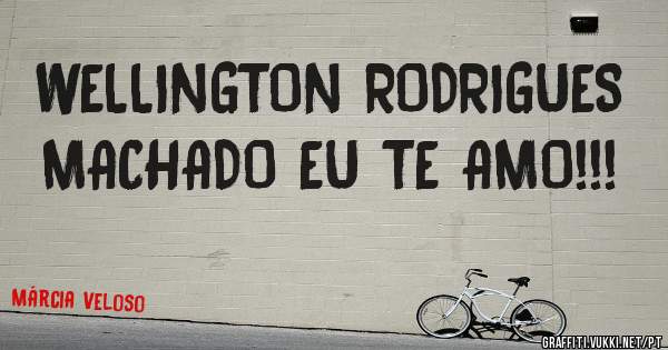 WELLINGTON RODRIGUES MACHADO EU TE AMO!!!