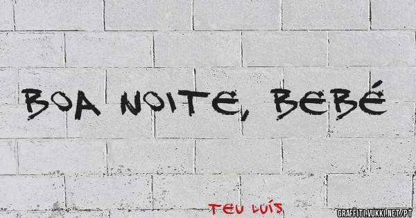 Boa noite, Bebé