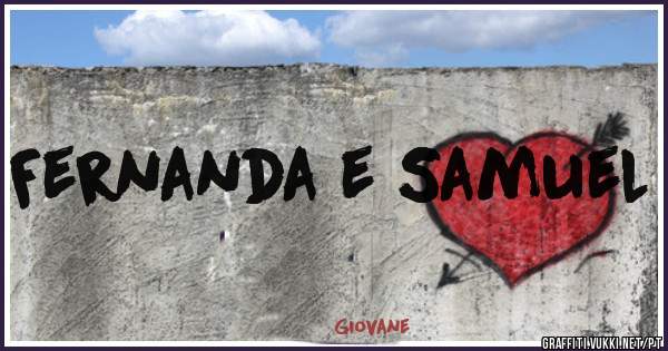 Fernanda e Samuel