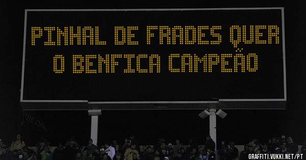 Pinhal de Frades quer o Benfica Campeão 