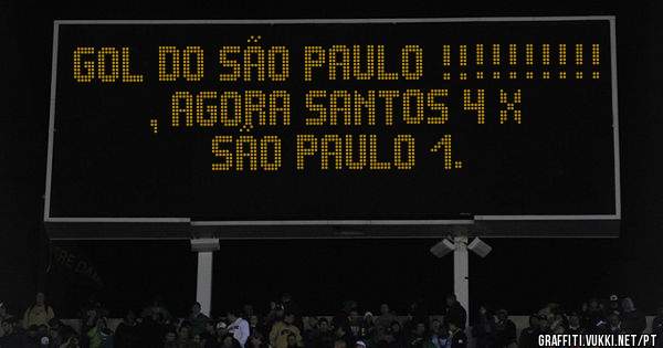 Gol do São Paulo !!!!!!!!!! , agora Santos 4 x São Paulo 1. 