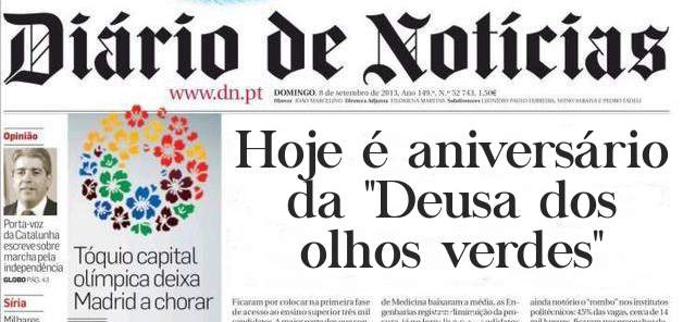 Hoje é aniversário da ''Deusa dos olhos verdes''