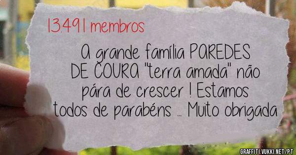 A grande família PAREDES DE COURA ''terra amada'' não pára de crescer ! Estamos todos de parabéns ... Muito obrigada