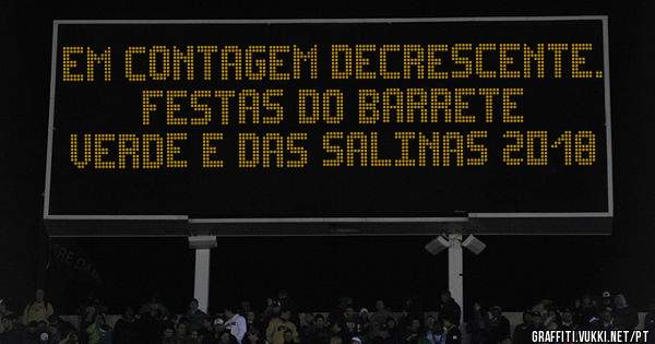 Em contagem decrescente.
    FESTAS DO BARRETE VERDE E DAS SALINAS 2018 