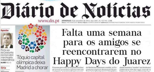 Falta uma semana para os amigos se reencontrarem no Happy Days do Juarez