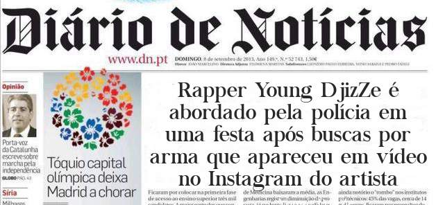 Rapper Young DjizZe é abordado pela polícia em uma festa após buscas por arma que apareceu em vídeo no Instagram do artista 