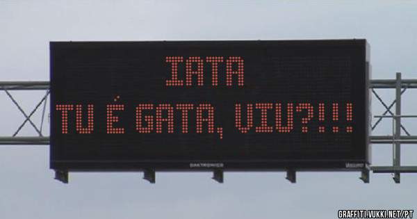 IATA
Tu é gata, viu?!!!