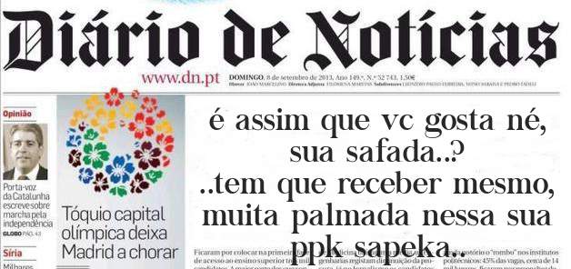 é assim que vc gosta né, sua safada..?
..tem que receber mesmo, muita palmada nessa sua ppk sapeka..