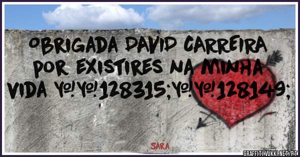Obrigada DAVID CARREIRA por existires na minha vida 🔻💕