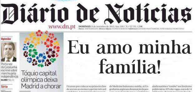 Eu amo minha família!