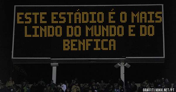 Este Estádio É o mais Lindo do mundo E do Benfica 