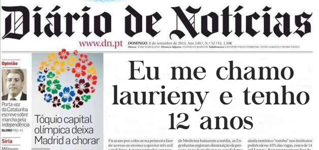 Eu me chamo laurieny e tenho 12 anos