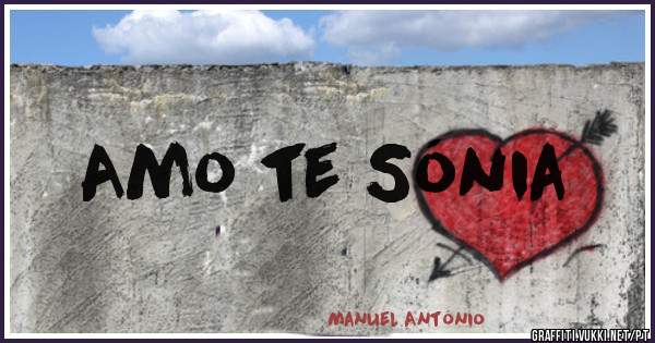 Amo te Sónia 