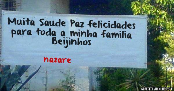 Muita Saude Paz felicidades para toda a minha familia 
Beijinhos 