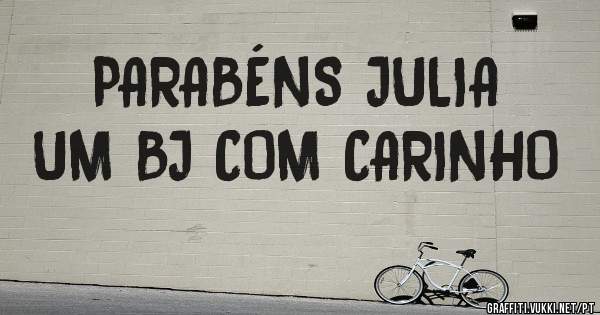 PARABÉNS JULIA
UM BJ COM CARINHO
