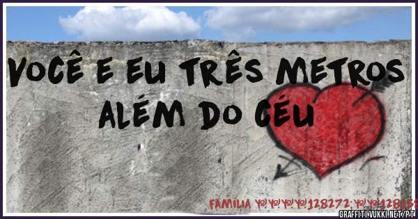 Você e eu três metros além do céu 