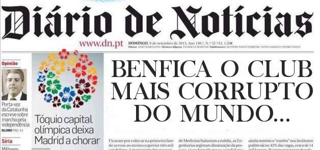BENFICA O CLUB MAIS CORRUPTO DO MUNDO...