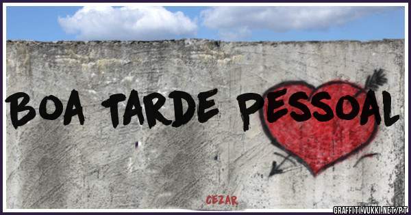 Boa Tarde Pessoal 