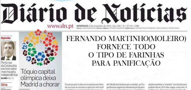 FERNANDO MARTINHO(MOLEIRO) FORNECE TODO O TIPO DE FARINHAS PARA PANIFICAÇÃO