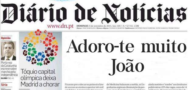 Adoro-te muito João