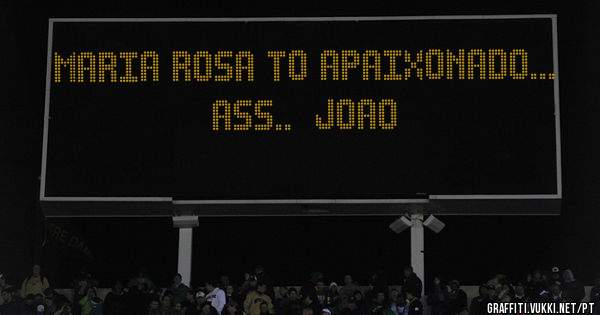 Maria rosa to apaixonado...
Ass..  joao