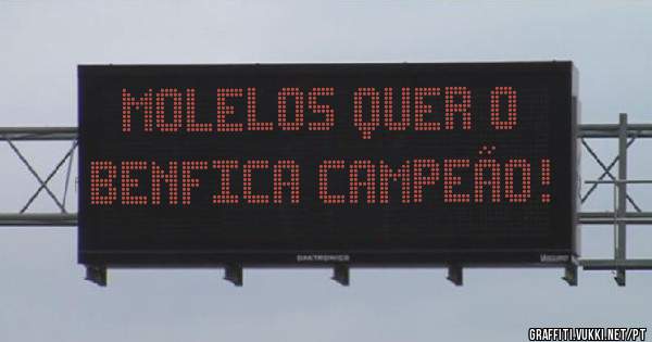 Molelos quer o Benfica Campeão! 