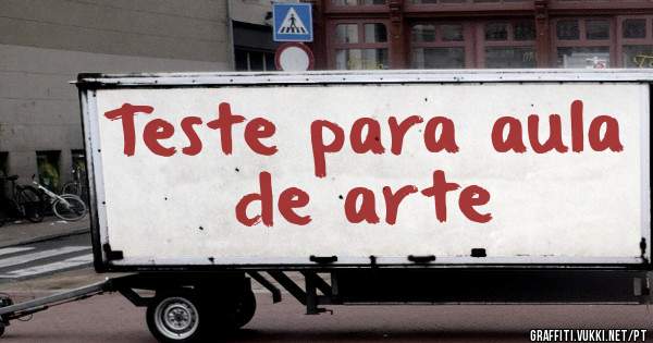 Teste para aula de arte 