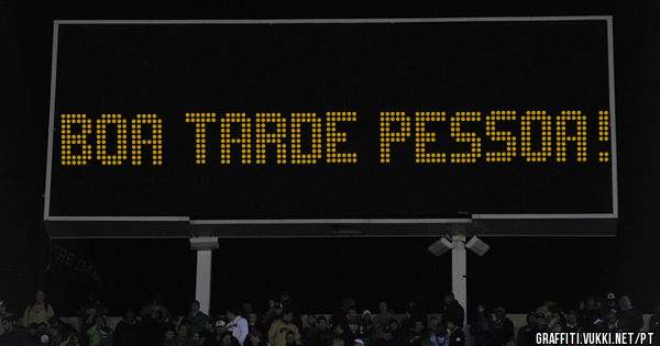 Boa tarde pessoa!