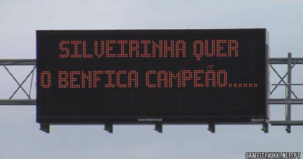 Silveirinha quer o Benfica campeão......