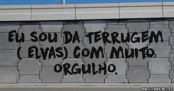 Eu sou da Terrugem ( Elvas) com muito orgulho.