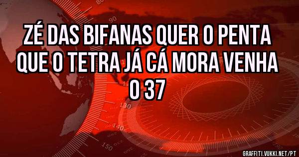 Zé das Bifanas quer o Penta que o Tetra já cá mora venha o 37