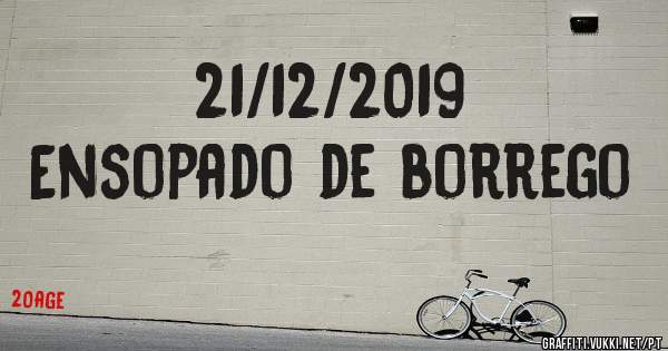 21/12/2019
Ensopado de borrego