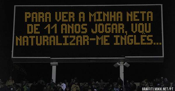 Para ver a minha neta de 11 anos jogar, vou naturalizar-me Inglês...