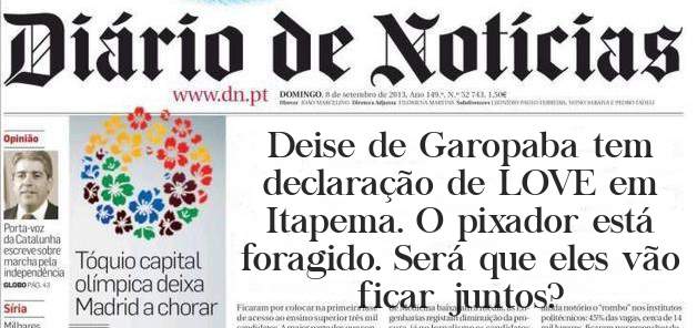 Deise de Garopaba tem declaração de LOVE em Itapema. O pixador está foragido. Será que eles vão ficar juntos?