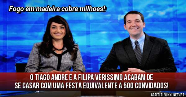O Tiago Andre e a Filipa Verissimo acabam de se casar com uma festa equivalente a 500 convidados!