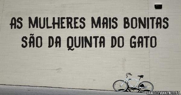 As mulheres mais bonitas são da Quinta do Gato