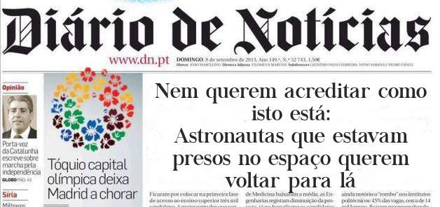 Nem querem acreditar como isto está:
Astronautas que estavam presos no espaço querem voltar para lá