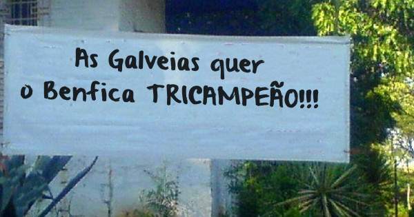 As Galveias quer o Benfica TRICAMPEÃO!!!